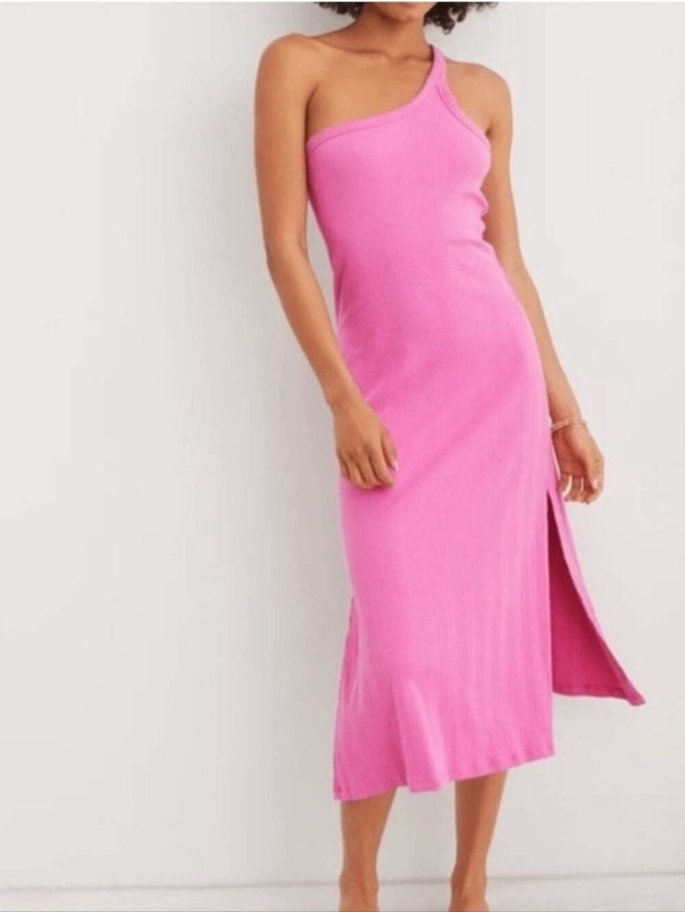 3/$20🎉 Aerie Flirty On-shoulder Pink Dress Size Large